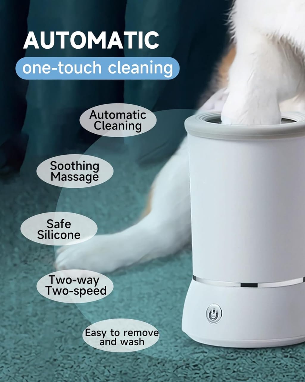 Ultra-Clean™ Paw Station – Mess-Free Paw Cleaner for Dogs & Cats