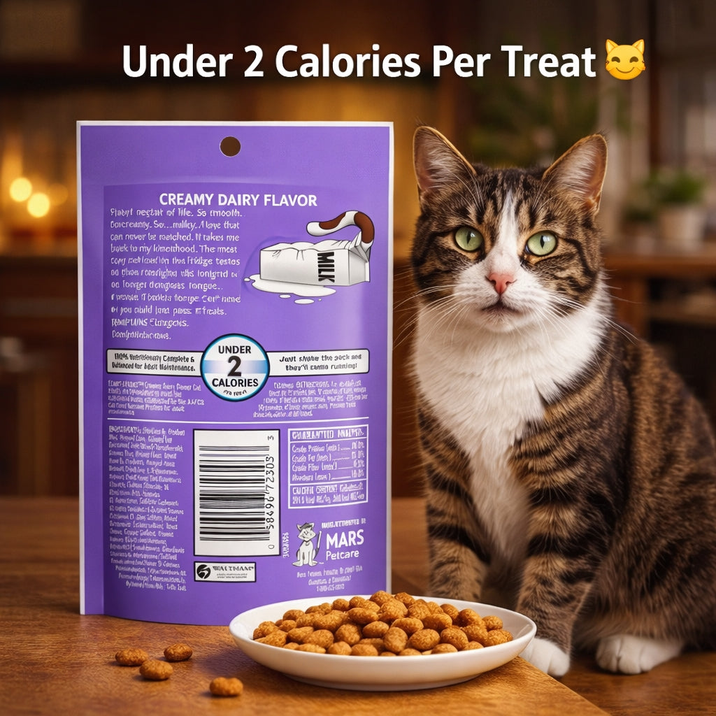 Temptations™ Creamy Dairy Cat Treats — Crunchy Outside Soft Inside (3oz)