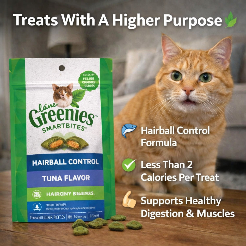Feline Greenies™ Smartbites™ Hairball Control Tuna Cat Treats (2.1oz)