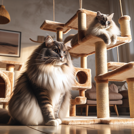 How to Keep Large Indoor Cats Active With Cat Towers