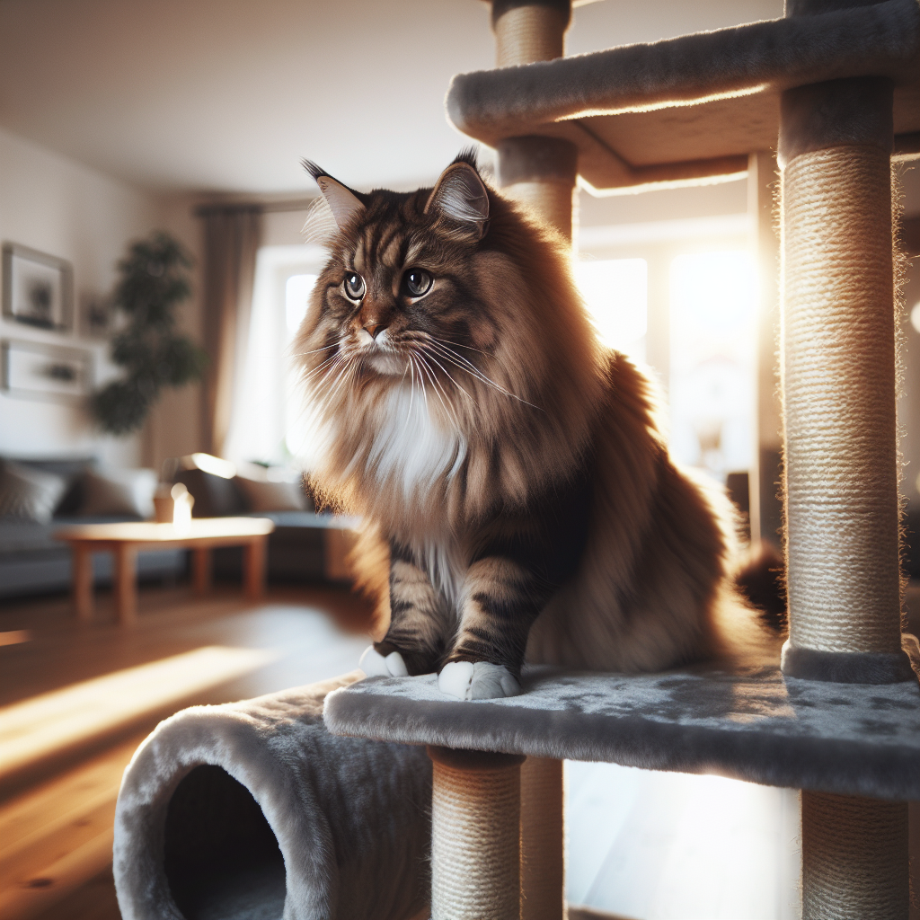 The Perfect Cat Tower Height for Large Indoor Cats