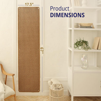 Vertical Horizon™ XL Cat Climbing Wall Carpet – 67" Multi-Surface Scratching Rug