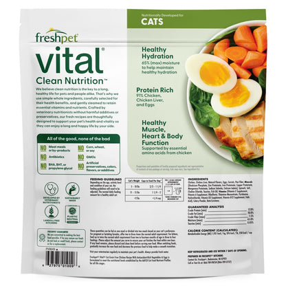 Freshpet Vital Grain Free Chicken Recipe w/ Vegetables & Eggs Cat Food (1lb)