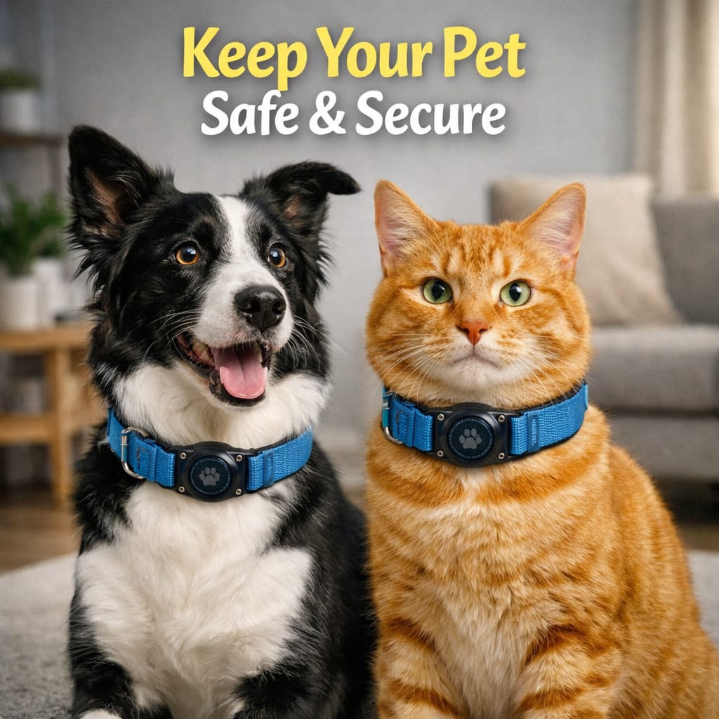 ApexGuard™ Security Collar – Real-Time Safety & Tracking for Pets