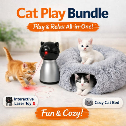 ZenChase™ 4th Gen Motion-Activated Laser Toy + ZenDonut™ Luxury Tunnel