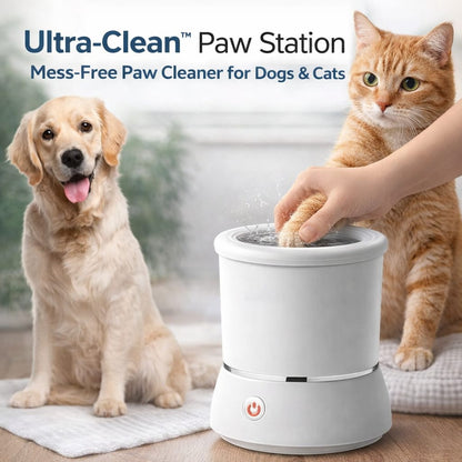 Ultra-Clean™ Paw Station – Mess-Free Paw Cleaner for Dogs & Cats
