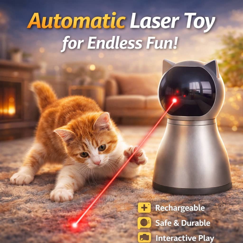 ZenChase™ 4th Gen Smart Laser Cat Toy - Automatic Interactive Toy for Indoor Cats