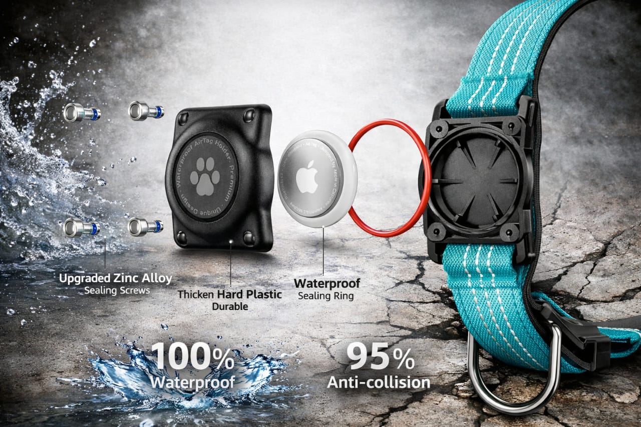 ApexGuard™ Security Collar – Real-Time Safety & Tracking for Pets