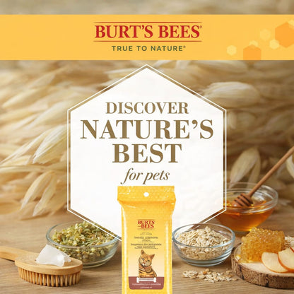 Burt’s Bees Dander Reducing Wipes — Pure Comfort for Your Cat