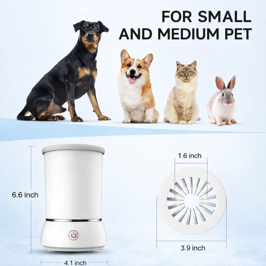 Ultra-Clean™ Paw Station – Mess-Free Paw Cleaner for Dogs & Cats