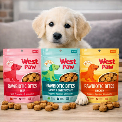 Rawbiotic Bites Beef Dog Food Topper | Raw Protein, Probiotics & Real Veggies