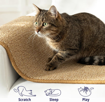 Vertical Horizon™ XL Cat Climbing Wall Carpet – 67" Multi-Surface Scratching Rug