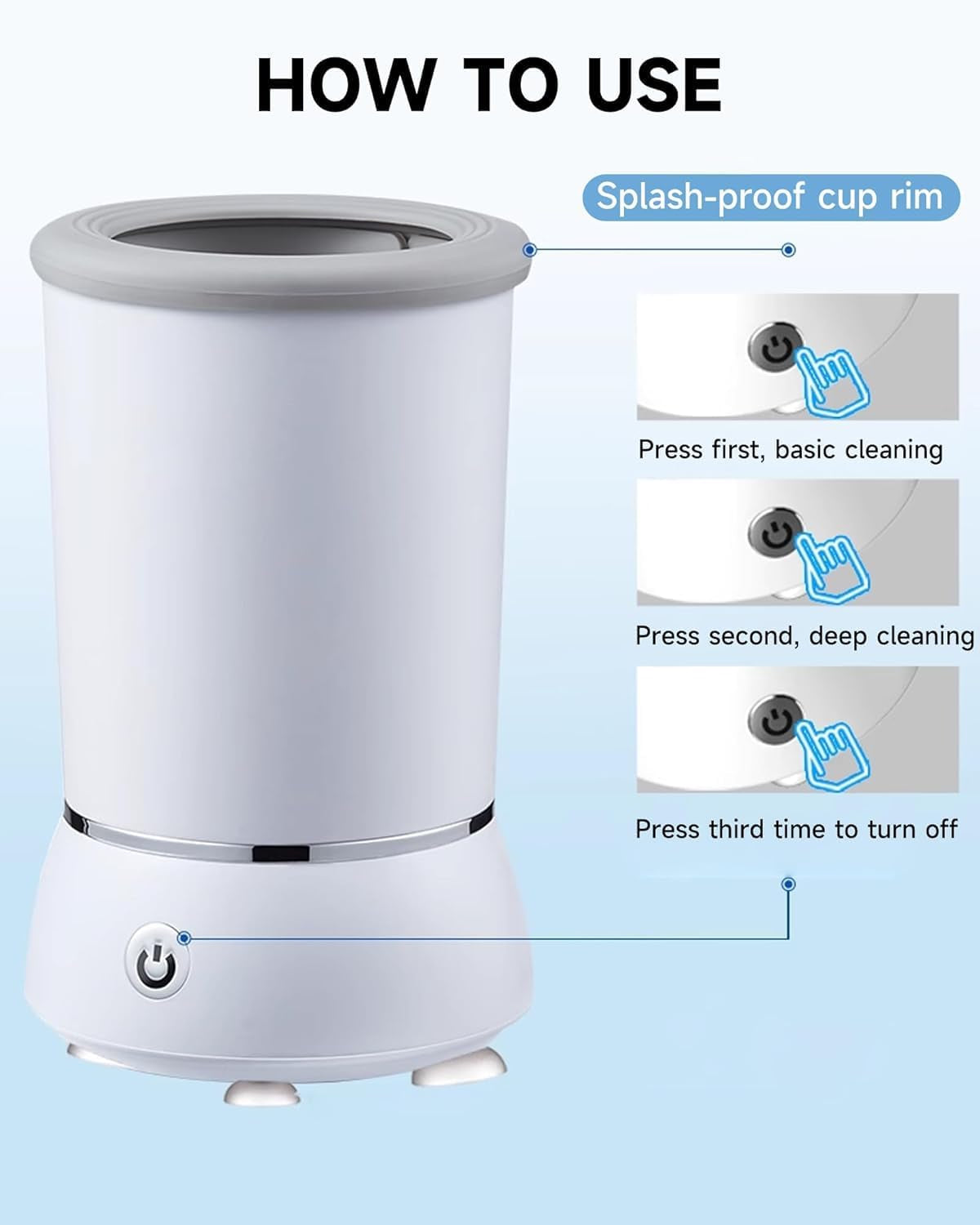 Ultra-Clean™ Automatic Electric Dog Paw Washer – USB Rechargeable Muddy Paw Cleaner