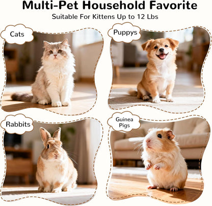 Interactive 3-Way Pop-Up Cat Tunnel – Collapsible Play Tube with Peephole & Ball