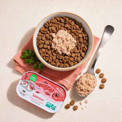 Open Farm Wild-Caught Salmon Mousse Topper for Cats | Grain & Legume Free (3.17oz)