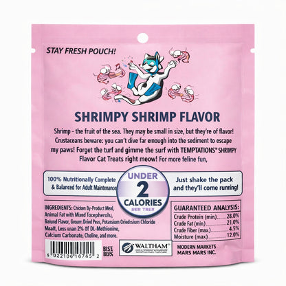 Temptations™ Classic Shrimp Flavor Cat Treats | Crunchy & Soft, Less Than 2 Calories Each