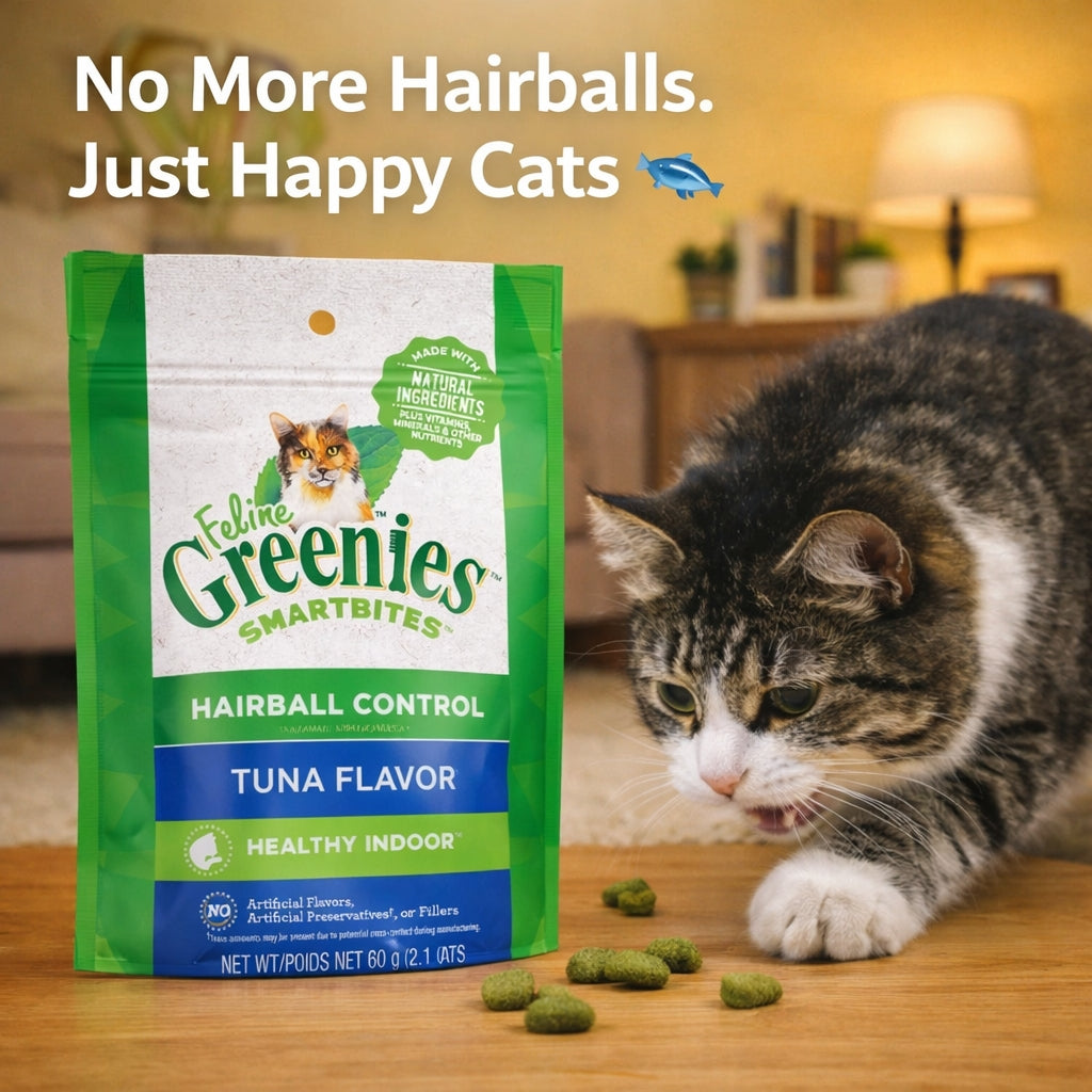 Feline Greenies™ Smartbites™ Hairball Control Tuna Cat Treats (2.1oz)