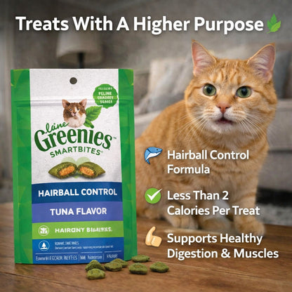 Feline Greenies™ Smartbites™ Hairball Control Tuna Cat Treats (2.1oz)