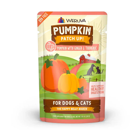 Weruva Pumpkin Patch Up! Digestive Supplement for Dogs & Cats | Pumpkin, Ginger & Turmeric (1.05oz)